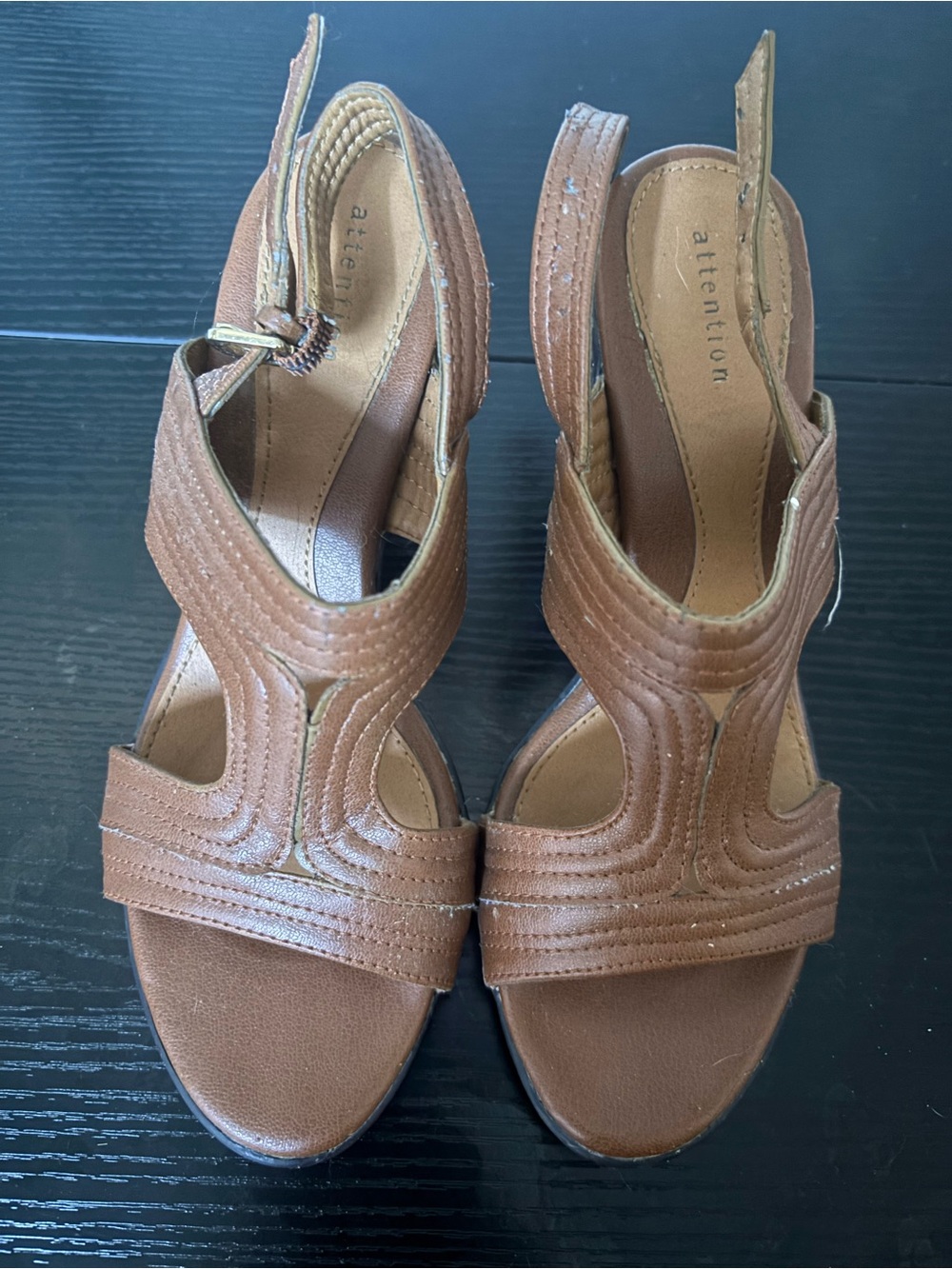 Dansko Brown Leather Slingback Heels